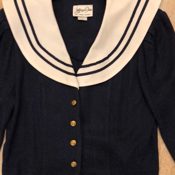 SOLD True vintage nautical style sweater size 9/10 - Picture 2 of 6